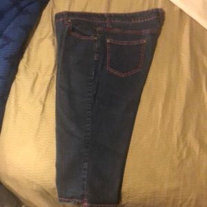 Cato capris size 14 with pink thread